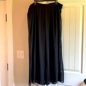 Amazing sheer overlay black dress slacks